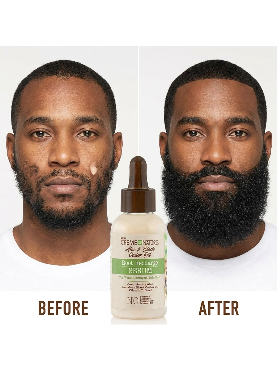 Black Castor & Aloe Beard Root Recharge serum